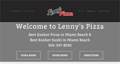 Desktop Screenshot of lennypizza.com